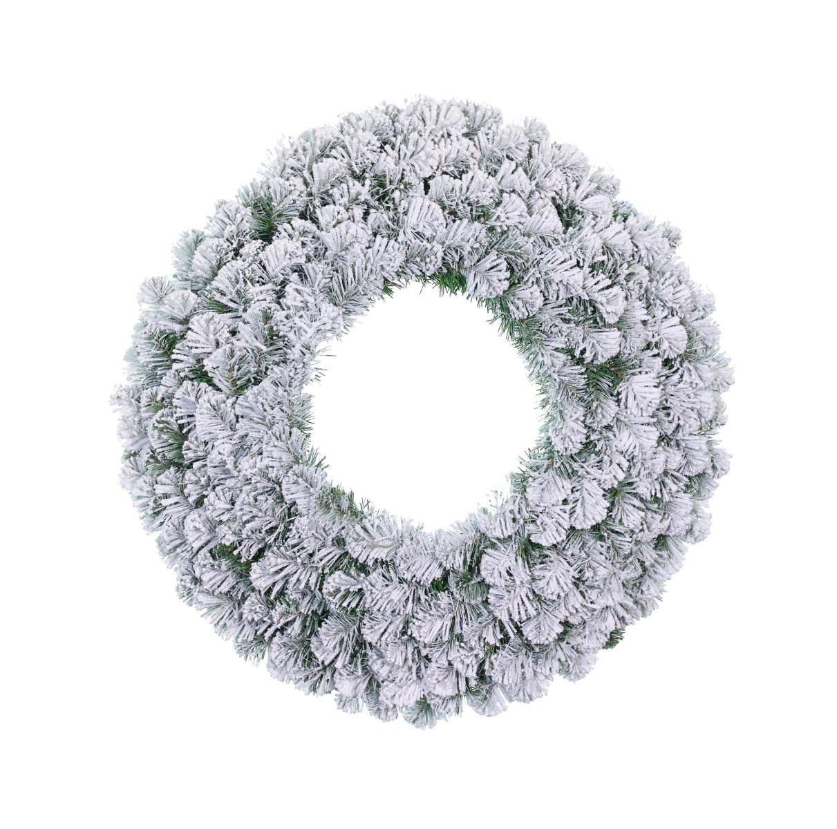 Flocked Alaskan Wreath Nonlit