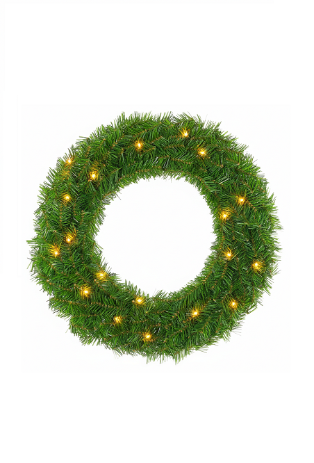 Canadian Pine Wreath Prelit 452